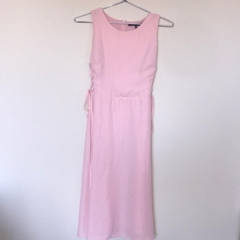 Women’s 19 COOPER Light Pink Lace Up Side Dress Size Small